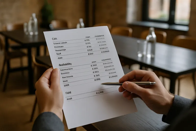 Kosten en beschikbaarheid