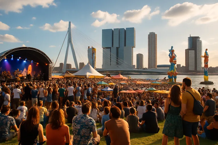 Ontdek de rotterdamse festivalsfeer: muziek, kunst en smaken langs de maas