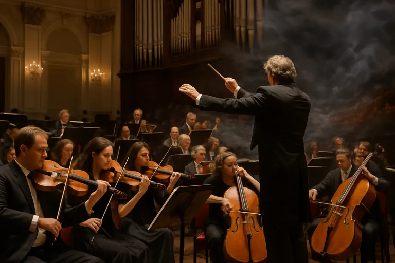 De magie van klassieke muziek in de concertzaal die je van fluisterzachte strijkers naar stormachtig orkest voert