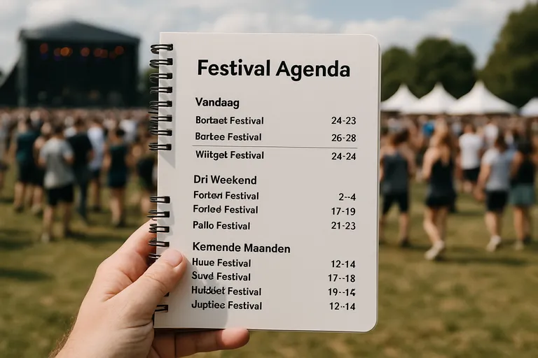 Wat is een festival agenda